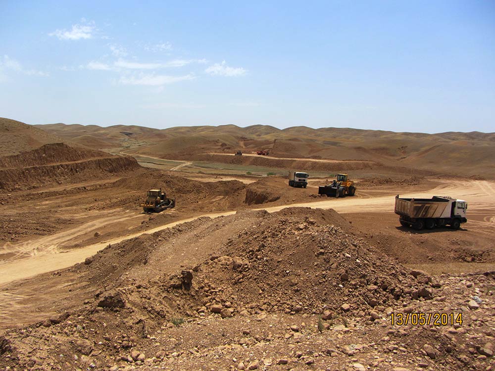 second side of Kalar-Kfry road construction