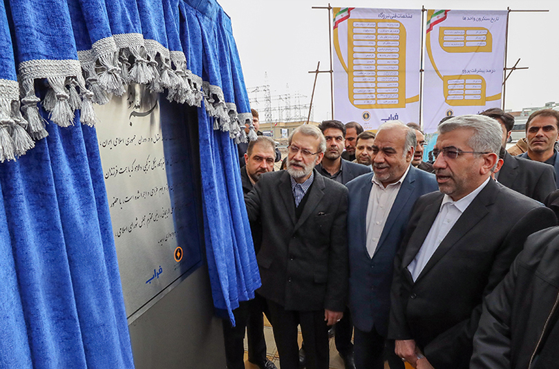واحد نخست بخش گاز نیروگاه سيكل تركيبی دالاهو با حضور رئيس مجلس شورای اسلامی افتتاح شد